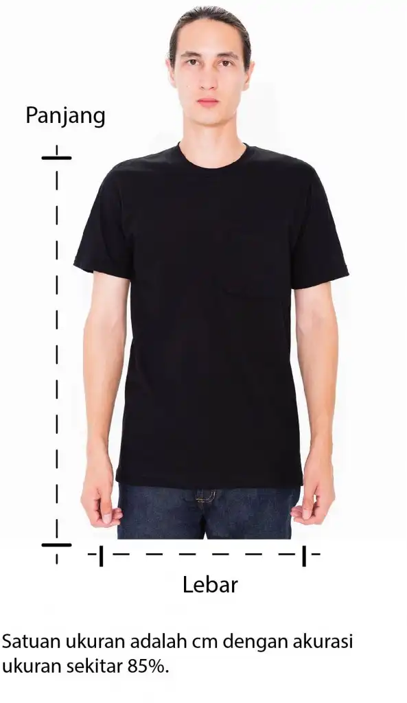 UKURAN KAOS POLOS