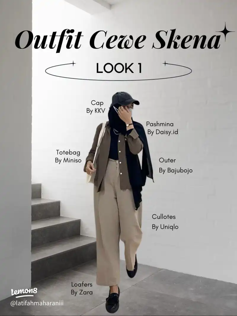 Lima Rekomendasi Outfit Skena Hijab